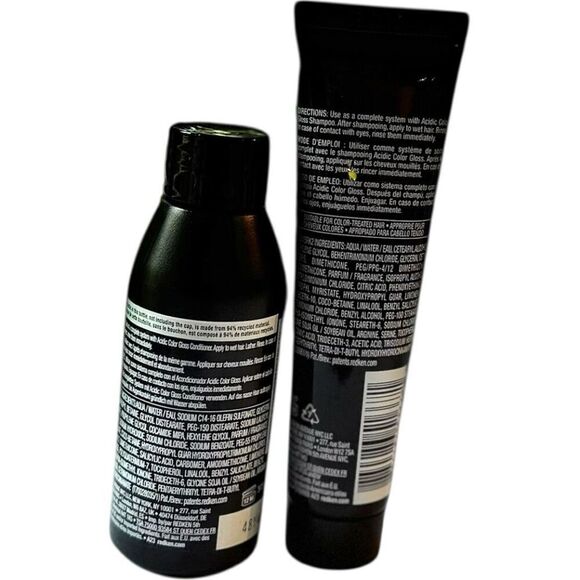 REDKEN Acidic Gloss High Shine Color Care Shampoo Conditioner Travel Set Sulfate - Picture 8 of 13